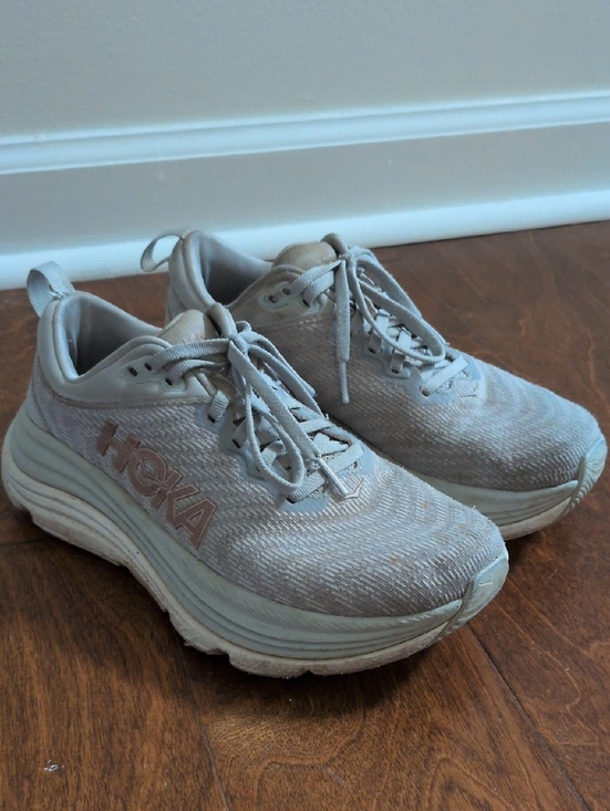 Hoka Shoes - Hoka Women's Light Beige Taupe Athletic Running Shoes